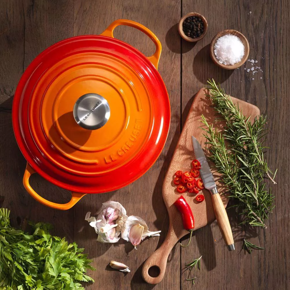Le Creuset Signature Volcanic Cast Iron Round Casserole 28cm